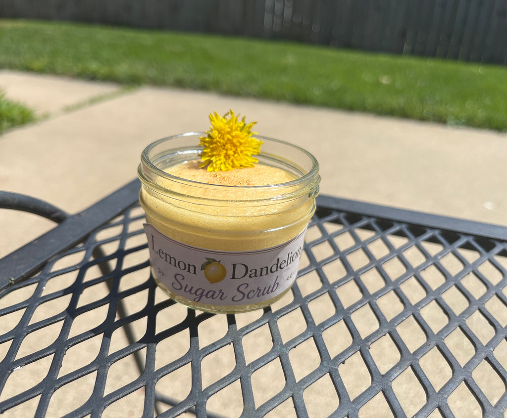 Lemon Dandelion Sugar Scrub